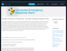 Tablet Screenshot of cert.auth.gr