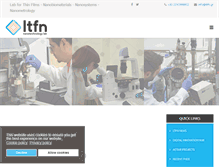 Tablet Screenshot of ltfn.physics.auth.gr